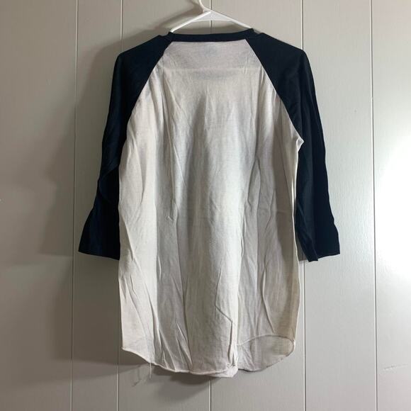 vintage 1980 WILLIE NELSON On The Road Again raglan 3/4 sleeve tee shirt LARGE - Picture 8 of 8